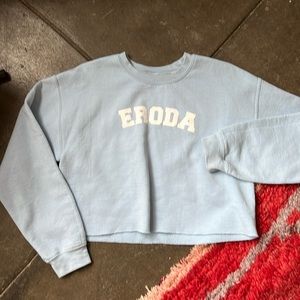 Harry Styles ERODA cutoff cropped crewneck sweatshirt